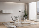 Tavolo Allungabile 90-180x90x78/80 cm Romagna Libra Bianco Frassino