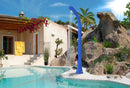 Doccia Solare da Esterno Giardino 20L Miscelatore Arkema Happy One Blu