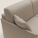Divano Letto 3 Posti 189x96x96 cm Evans in Tessuto Beige