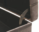 Panca Contenitore 121x51x47 cm in Velluto Soriani Tortora