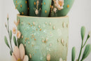 Stampa su Tela Laccata con Cornice Vasetto Cactus 40x2,8x40 cm in Pino e Tela e Plastica      