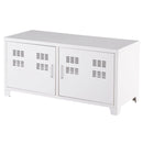 Armadietto in Acciaio con 2 Ante Bianco 100x40x48,5 cm 