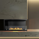 Camino a Bioetanolo da Incasso ad angolo 90x22,4x45 cm Sutri 90 DX Nero