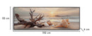 Stampa Dipinta su Tela Laccata Beach con Cornice 152x4x52 cm in Abete e Tela e Plastica      