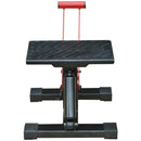 Cavalletto Alzamoto 28x17.5x24.5-35.5 cm in Acciaio e Gomma Nero e Rosso