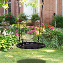 Altalena a Nido da Giardino per Bambini Nero Diametro 60 cm 