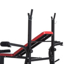 Panca Fitness per Addominali 128x155x112 cm in Acciaio Nero