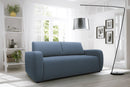 Divano Letto 3 Posti 195x93x100 cm in Tessuto Grigio Chiaro