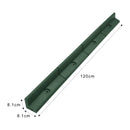Set 4 Pezzi Bordatura da Giardino 120 cm Flessibile Verde  