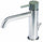 Rubinetto Miscelatore Monocomando Lavabo con Scarico in Acciaio Inox Maniglia Antracite