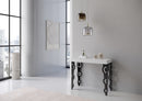 Consolle Allungabile 90-300x40x77 cm in Nobilitato Bianco