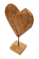 Scultura Dobu 25x12x45 cm in Teak Riciclato         
