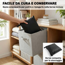 Set 4 Coperture per Mobili da Giardino 4 Pezzi Impermeabili in Tessuto Oxford 420D Nero      