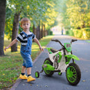 Moto Elettrica per Bambini 12V Motocross Verde