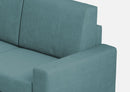 Divano 2 Posti 168x85x85 cm Sakar in Tessuto Petrolio