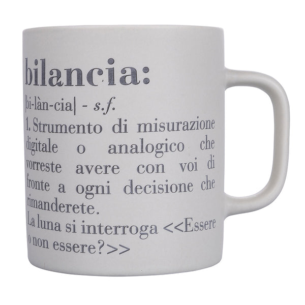 Tazza Zodiaco "bilancia" Ø8x10 cm in Bone China VdE Tivoli 1996 Bianco online