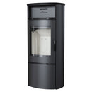 Stufa a Legna 10KW in Acciaio Flig Fremont Nera