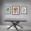 Tavolo da Pranzo Allungabile 200x76x90 cm in Legno Nobilitato Marmo