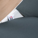 Sedia Poltrona Operativa da Ufficio 59x61x92,5-102,5 cm Funzione Dondolo e Tessuto a Rete Grigio