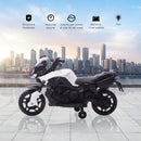 Moto Elettrica per Bambini 6V con Fari e Clacson Bianco