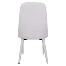 Set 4 Sedie 47x45x46 cm in Similpelle da Interno Grigio