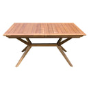 Tavolo Bali 150/200x90x75 h cm in Legno di Acacia Marrone