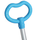 Monopattino per Bambini con 3 Ruote 5 in 1 Manubrio Regolabile Asta Telescopica Sella Schienale Rimovibile in Alluminio Blu      