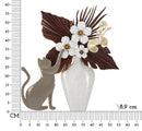 Pannello Cat 54,6x8,9x59,7 cm in Ferro Multicolor      