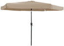 Ombrellone da Giardino 3x3m in Metallo e Poliestere Beige
