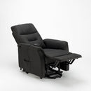 Poltrona Alzapersona Elettrica 1 Motore 77x79x115 cmin Tessuto Nero
