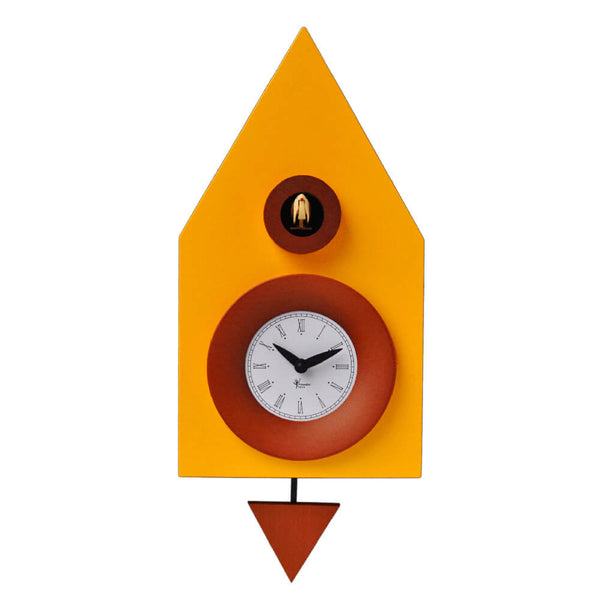acquista Orologio a Cucù da Parete 20X36X13Cm Pirondini Italia Dark Giallo Melone