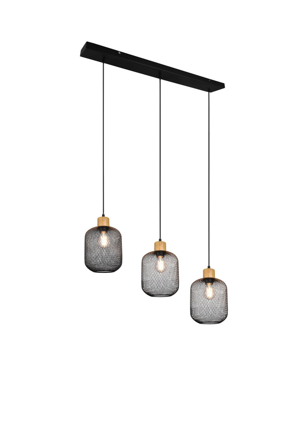Lampada a Sospensione da Interno in Metallo Nero Opaco sconto