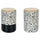 Set 2 Barattoli Ø10,5x16 cm 870 ml in Ceramica VdE Tivoli 1996 Taverna Black