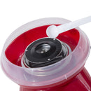 Macchina per Zucchero Filato 450W in Acciaio Inox Rossa