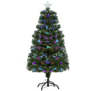 Albero di Natale Artificiale 120 cm in PVC 130 LED Verde 