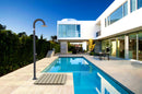 Doccia da Esterno Giardino Miscelatore e Lavapiedi Arkema Funny Yin Dove Grey