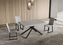 Tavolo Allungabile 120/224x90 cm Niket Cashmere Gambe Antracite      
