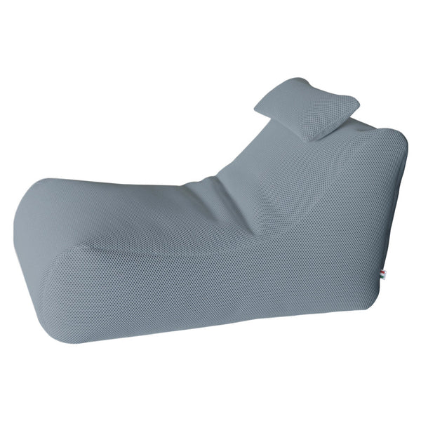 Lettino Chaise Lounge 120x70x65 cm con Cuscino in Poliestere Armonia Grigio Chiaro online