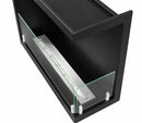 Camino a Bioetanolo da Incasso ad Angolo 60x22,4x45 cm Sutri Lato Destro Struttura in Acciaio Nero