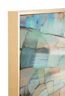 Stampa Dipinta su Tela Laccata Natività con Cornice 122x4x82 cm in Abete e Tela e Plastica      