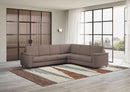 Divano Angolare 6 Posti 286x246x85 cm Marrak in Tessuto Talpa