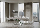 Tavolo Allungabile 180/440x90 cm Volantis Cashmere Gambe Multicolore 4/A      