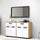 Mobile Multiuso Truva 4 ante e 2 cassetti 140 cm rovere bianco