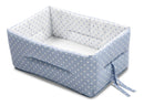 Set 2 Riduttori Gemellari per Lettino Culla 64x58x29 cm con Materassino Italbaby Pois Azzurro