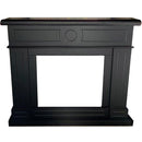 Cornice da Pavimento per Inserto Camino Elettrico 95x102x21,5 cm in MDF Sined Lipari Nero
