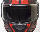 Casco Integrale per Scooter Visiera Lunga CGM Montegi 301S Rosso Opaco Varie Misure