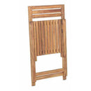 Sedia da Giardino Birra 44x47x78 h cm in Legno Marrone