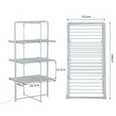 Stendibiancheria Elettrico Verticale Riscaldato 300W 