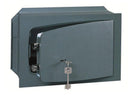 Cassaforte a Muro a Chiave 31x19x19,5 cm in Acciaio Grigia 