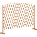 Recinzione da Giardino Estensibile 150x30x148 cm in Legno di Abete Arancione